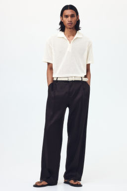 Polo en punto calado Regular Fit - H&m фото 7
