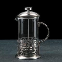 Френч-пресс стеклянный Доляна «Фараон», 600 мл, 14×11×21,5 см