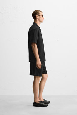 GEOMETRIC JACQUARD BERMUDA SHORTS - Zara фото 14