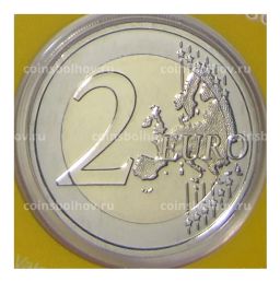 2 евро 2021 года Франция  XXXIII летние Олимпийские игры, Париж 2024 (в желтом блистере)