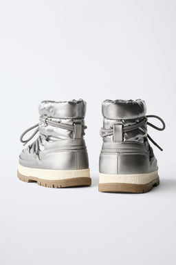 METALLIC ANKLE BOOTS - Zara фото 5