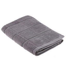 Полотенце махровое "Комфорт" 70х140см, хлопок 100%, серый (Китай)