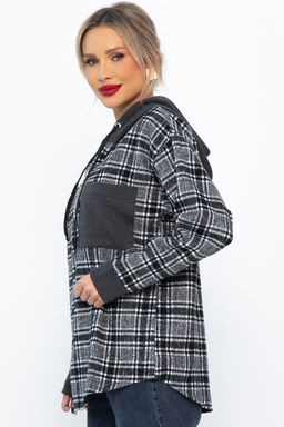 Рубашка с капюшоном Стокгольм (серая) Б14593-50М - Lt collection фото 7