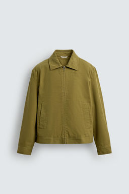 TEXTURED ZIP-UP OVERSHIRT - Zara фото 7