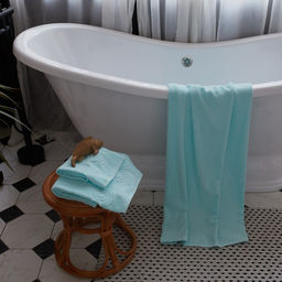 Полотенце махровое Love Life Border, 30х60 см, цвет светло-голубой, 100% хлопок, 380 гр/м2 - Lovelife фото 6