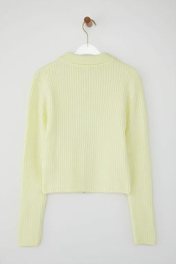 Wardrobe Essentials Gri Yumusak Dokulu Fermuarl? Triko H?rka | TWOAW26HI00177 - Trendyolmilla фото 8