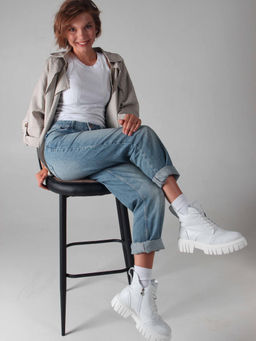 Ботинки 338.21153w. Белый/Байка