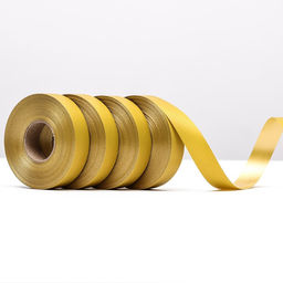 Цена за 4 шт. Лента полипропиленовая Matte для декора и подарков, золото, 2 см х 50 м