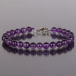 Браслет из камня Аметист 17 см +