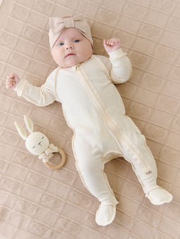 Пижама-слип с закрытой ножкой Топлёное молоко 0+