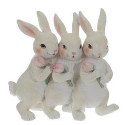 Фигурка декоративная "Зайцы", L12,5 W5 H11,5 см