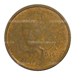 Монета 2 евроцента 2016 года Франция