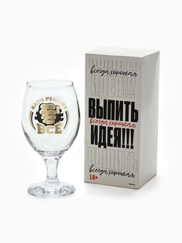 Бокал для пива с надписью Батя решает все, 400 мл - Дорого внимание фото 5