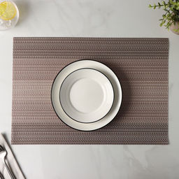 Цена за 9 шт. Салфетка сервировочная на стол «Вензеля», 45×30 см, бежевая