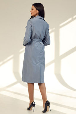 Плащ AURA 7010-170-Р голубой  фото 2