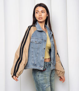 Куртка #КТ612 (5), бежевый голубой - Dommod фото 2