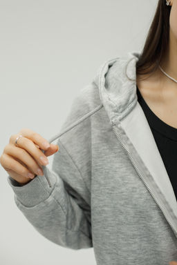 Худи на молнии с капюшоном