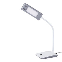 TLD-545 Grey-White/LED/350Lm/3500K Светильник настольный, 4W. Механический выключатель. Серый с белым. ТМ Uniel
