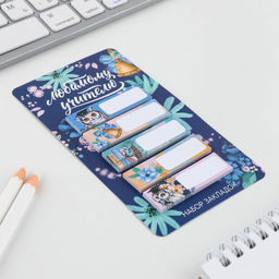 Набор стикеров закладок Любимому учителю, 5 штук, 30 листов. - Artfox фото 2