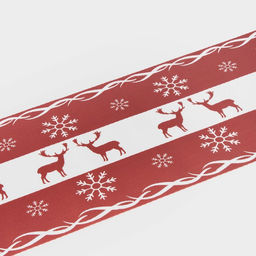 Дорожка на стол Доляна Новый год, 180?30 см, красная