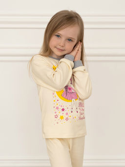 Пижама детская молочная принцесса