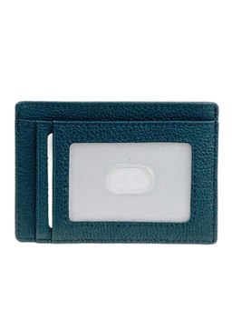 Картхолдер женский из натуральной кожи для пластиковых карт, цвет тёмно зеленый