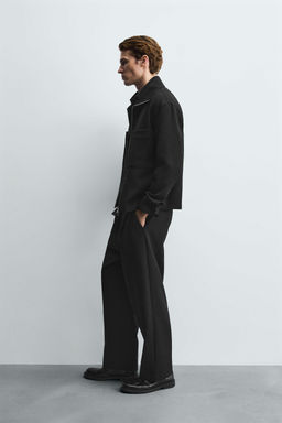 BOXY FIT ZIP-UP OVERSHIRT - Zara фото 4