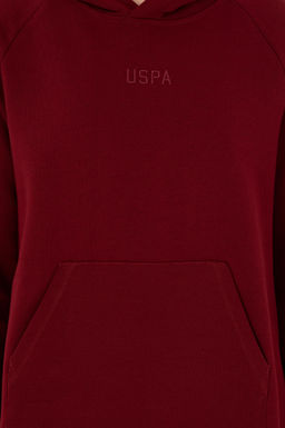 Женский бордово-красный свитшот Неожиданная скидка в корзине - U.s. polo assn фото 6