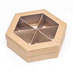 Цена за 5 шт. Коробка под сухофрукты менажница 18,5 х 18,5 х 5,5 см - UPAK LAND фото 2