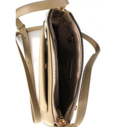 Сумка женская искусственная кожа DJ-СМ 7336-TAOS TAUPE, 1отд, плечевой ремень, бежевый SALE 263900 - Adelia фото 3