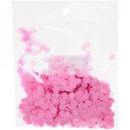 Цена за 5шт. Конфетти "Круги розовые" 10 г, бумага