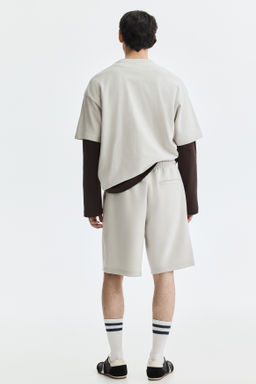 Pantal?n corto interlock Relaxed Fit - H&m фото 9
