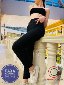 Женские летние брюки зауженные - Bruno фото 4