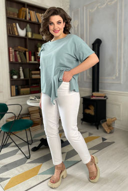 Блуза Rumoda 2122 мята  фото 7