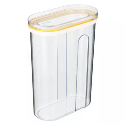 ЁМКОСТЬ ДЛЯ СЫПУЧИХ ПРОДУКТОВ С КРЫШКОЙ (СЛАЙДЕРОМ) 1,5Л (Желтый) - Phibo фото 2