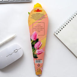 Ручка прикол, шариковая, синяя паста, 1.0 мм 8 марта:Тюльпан МИКС