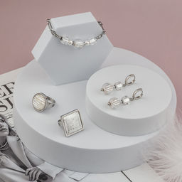 Серьги из муранского стекла WHITE BERRY LC3470