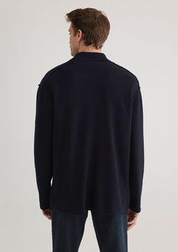 Dugmeli Lacivert H?rka - Mavi фото 5