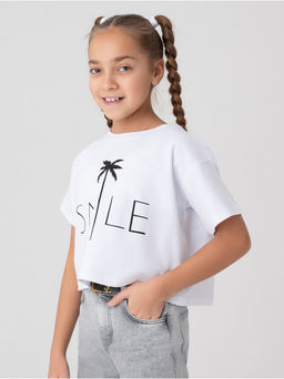 Футболка Пальма детская белый - София фото 9