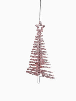 Цена за 3 шт. Ёлочная игрушка Зимнее волшебство. Ёлочка сияние звезда, 148 см, розовый фото 8