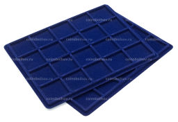 Планшет на 20 ячеек для монет диаметром до 41 мм формат S (упаковка 2 штуки) Синий LEUCHTTURM 318864