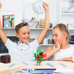 Настольная игра на ловкость «На 4 ногах», новогодняя версия, 18 стульев, 2-4 игрока, 3+