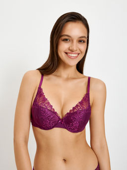 31204111243 Бюстгальтер Push-up жен. Raullia темно-вишневый - Infinity Lingerie фото 2