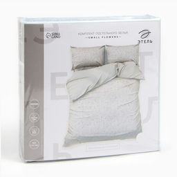 Постельное бельё Этель евро Small flowers, 200х217 см, 220х240 см, 50х70 см -2 шт, поплин  фото 5