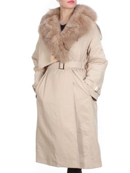 21003 BEIGE Пальто зимнее женское MAILILUO (150 гр. холлофайбера) - Fashion фото 3