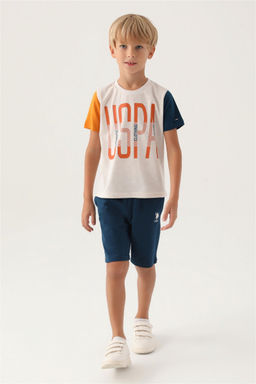 Кремовый пижамный комплект для мальчика - U.s. polo assn фото 3