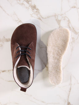 Босоногие ботинки EDART 208.NATAbl.Коричневая замша/байка фото 6