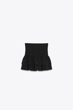WIDE-WAIST BERMUDA SHORTS WITH RUFFLES - Zara фото 8