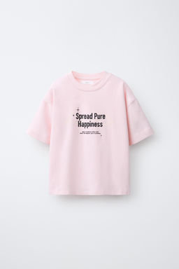 CAMISETA OSO GRAFFITI / Rosa medio - Zara фото 3