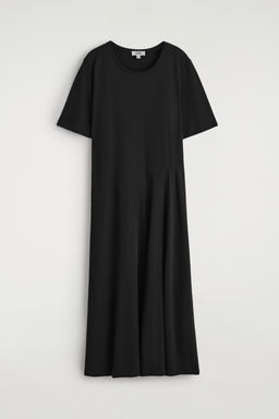 VESTIDO MIDI DE ALGOD?N DRAPEADO